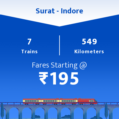 Surat To Indore Trains